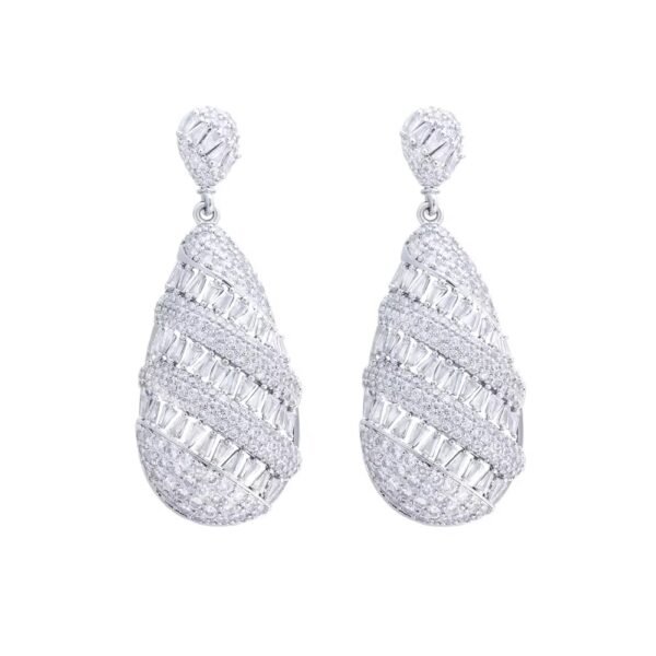 Aria Luscious Clear stripe earring