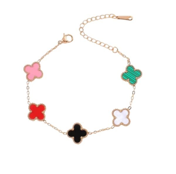 Lucie & Khloe 13mm Multi Clover bracelet