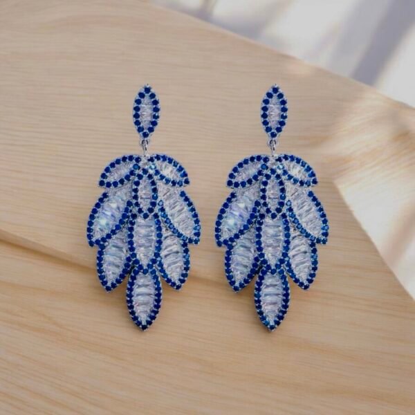 Blue Feather earring