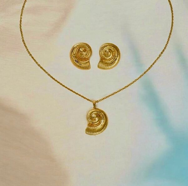 Rumi Spiral Earring & Necklace